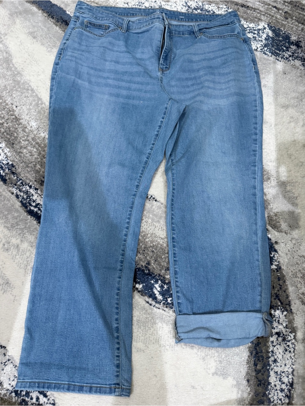 St. John’s Bay Women’s Plus Size Straight Leg Jeans 20WS
